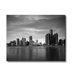 Detroit Skyline - Metal Print