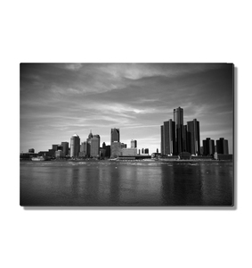 Detroit Skyline - Metal Print